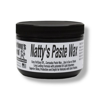 POORBOY`S WORLD Natty`s Paste Wax Black für schwarze Autolacke Carnauba Wax 227g