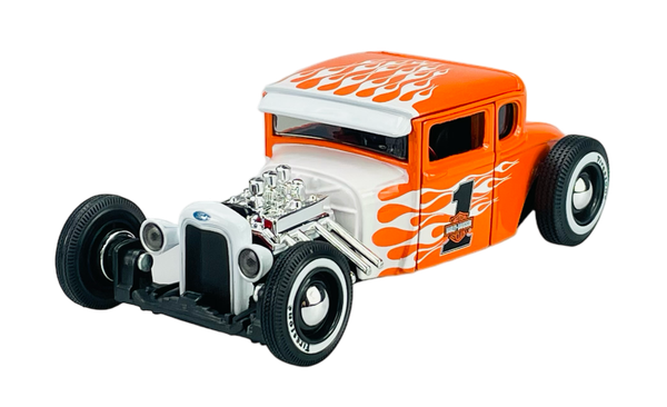 Maisto 1929 Ford Model A HARLEY-DAVIDSON 1:24 Die Cast Metal Model New In Box-image
