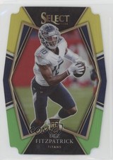 2021 Select Premier Level Green & Yellow Prizm Die-Cut Dez Fitzpatrick #172 2l4