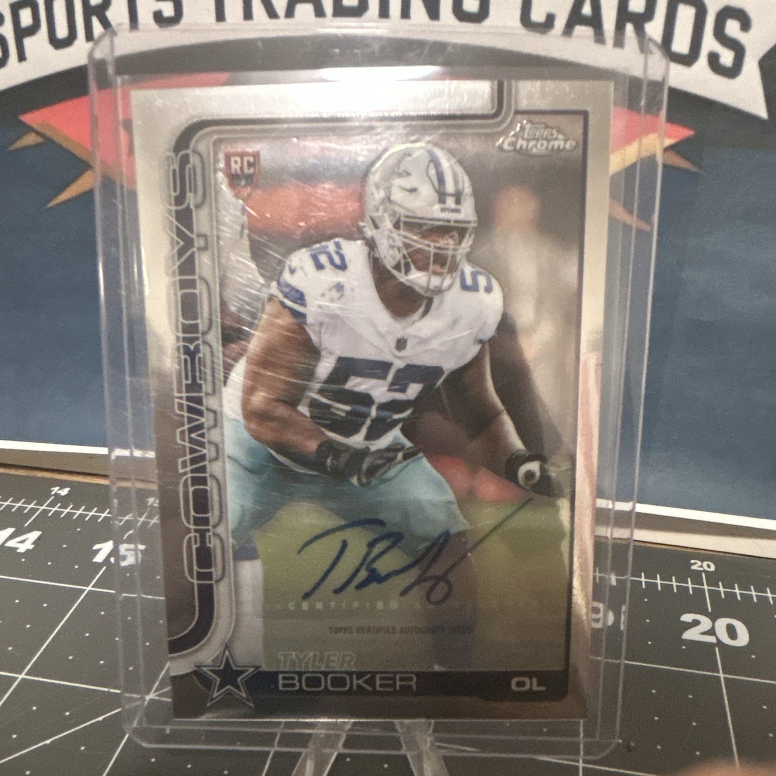Topps 2025 Chrome Tyler Booker #RA-TB Rookie Auto Dallas Cowboys Rookie Autos