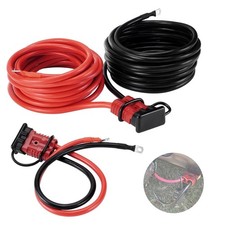 24 Ft Heavy Duty Quick Disconnect Winch Power Cable 4 Gauge 4 Awg Copper Wiring
