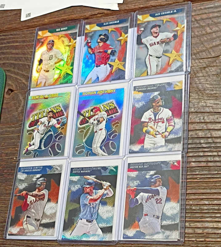 Topps 2024 MLB Baseball 9-Card Error  Lot Stars of MLB/Titans Elly De La Cruz RC