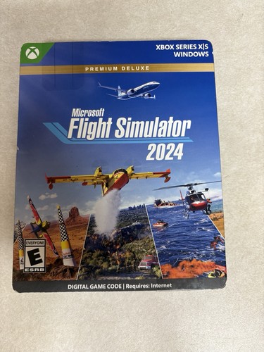 NEW sealed MICROSOFT FLIGHT SIMULATOR 2024 Premium Deluxe XBOX SERIES X Windows