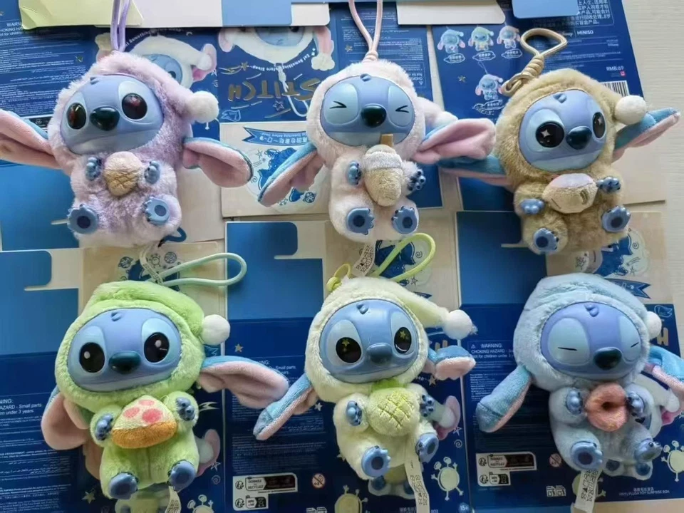 New 2025 Soft Toy Stitch Mini Lilo & Stitch Plushie Blind Box Cute Kids Labubu - Image 2 of 4