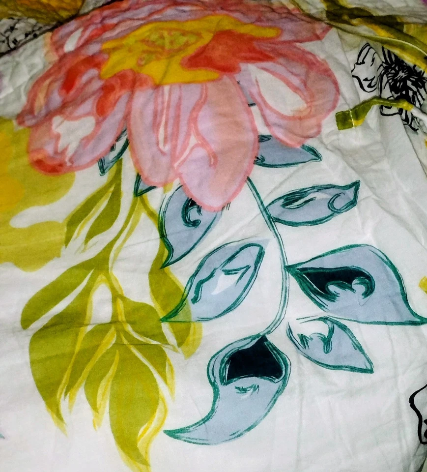 GREENLAND WATERCOLOR DREAM 2 piezas Juego de edredón floral 100% algodón reversible  Foto 2 de 4