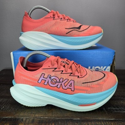 Hoka One One Mach X 2 Mens Size 10.5 D Running Shoes 1155119 GFRT Red Blue White