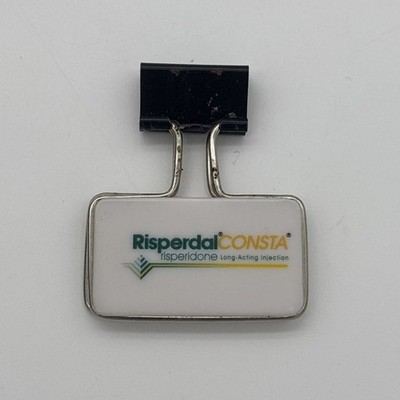 Risperdal Consta Binder Clip Paper Clip Drug Rep Pharma Limited Collectible