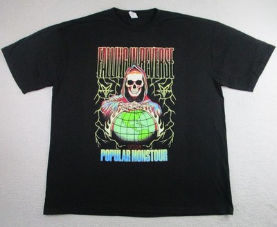 Falling In Reverse Shirt Mens 2XL Black The Popular Monstour Band Tour Concert