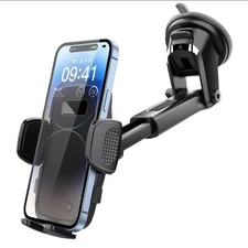 Car Phone Holder, Dashboard Windscreen Sturdy Suction Cup Mount, 360°Universal