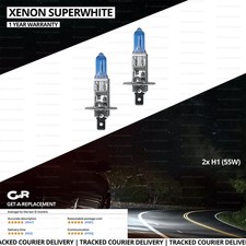 For Renault Clio mk3 2005-2012 High Main Beam H1 Xenon Headlight Bulbs Pair Lamp