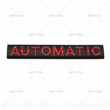 3D Metal Black Automatic Car Trunk Rear Fender Side Emblem Badge Decals Sticker
