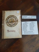Guatemalan Mayan Calendar Handmade Paper Journal/Sketchbook, New in Bag