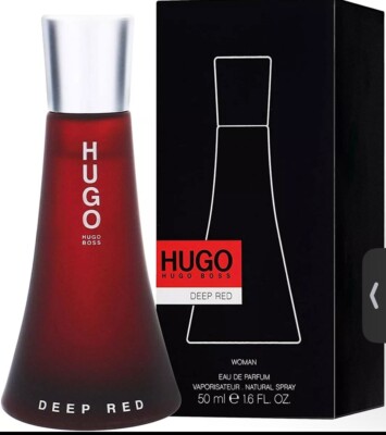 Hugo Deep Red by Hugo Boss for Women Eau de Parfum Spray 1.6 oz Sealed