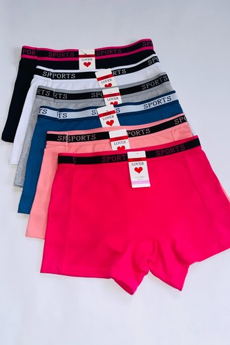 6 pack Boyshorts Sports Short Boxer Panties Undies Shortie Underwear 159 Sz S-5X - Picture 2 of 15