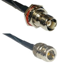 RFC240UF TNC FEMALE BULKHEAD to N FEMALE RF Cable FAST-SHIP LOT