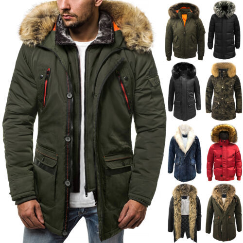 OZONEE Damen Wintermantel JS/5M3352Z - Gepolsterte Parka Mit Stehkragen Und Kapuze