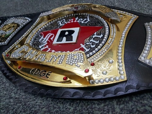 Edge Rated R Spinner Heavyweight Championship belt Adult size 2mm - Picture 3 of 6