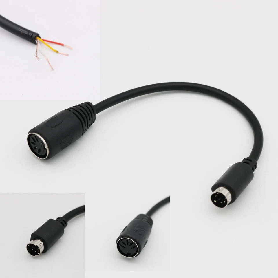 Keyboard Mouse Adapter Cable 5 Pin DIN Female to Mini Din 6 Pin PS/2 PS2 Male - Image 4 of 4
