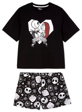 Ladies Pyjamas NIGHTMARE BEFORE CHRISTMAS Woman 6 to 24 T-Shirt Shorts Primark