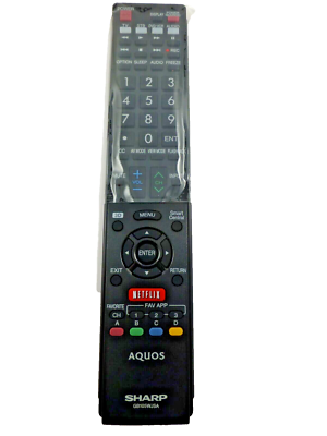 Replacement Remote For Sharp AQUOS TV – Fits LC-60LE640U, LC-60LE644U, LC-60LE650 – Wireless, Black