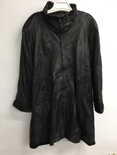Vericci Ladies Leather Long Jacket / Coat - Size M - Beautiful & So Soft