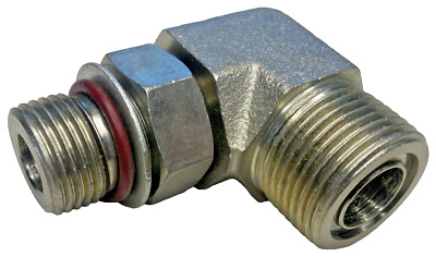 Caterpillar Cat 6V-8722 ORFS-10 to STOR-8 90 Degree Elbow Adaptor Fitting
