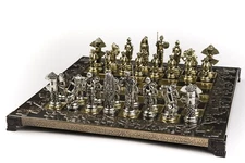 18" Luxurious Don Quijote Chess Set – Handmade in Greece – Collector’s Edition