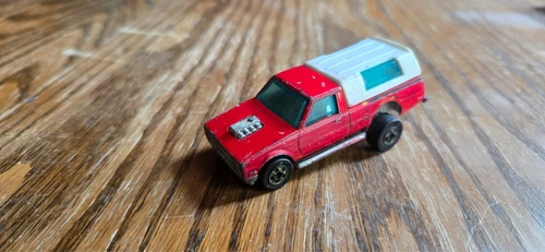 1979 Vintage Hot Wheels DODGE D50 Red Pickup Camper HI RAKER Truck Hong Kong