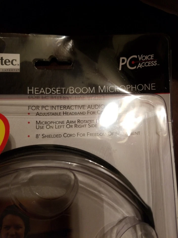 Labtec C-315 Mono Headset with Boom Microphone/8FT Shielded Cord/3.5 MM Plug - Image 3 of 4