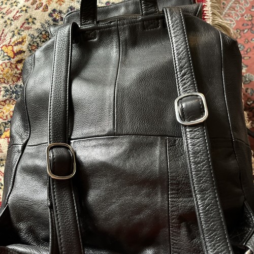Day & Mood Large Quality Soft Leather Backpack Clean Non Smoker - Picture 4 of 12