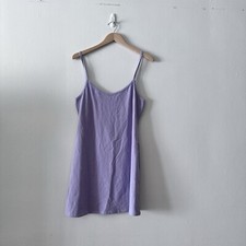 Reformation Baxter Knit Women’s Dress L  Spaghetti Straps Purple Stretch NWT