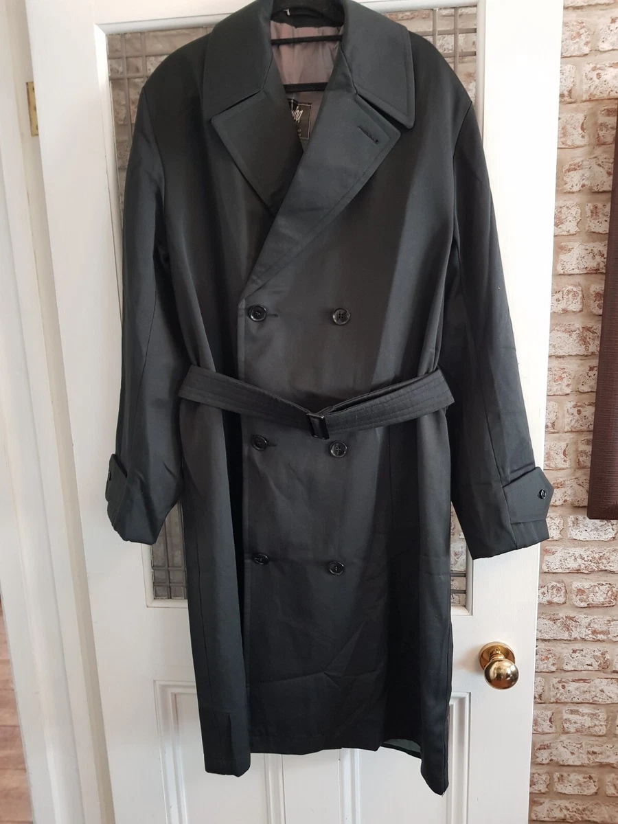 Shamba Mens Trench Coat Size L 46