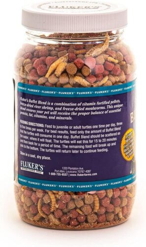 Fluker's Buffet Blend: Nutritious Aquatic Turtle Food, 7.5oz - Picture 2 of 3