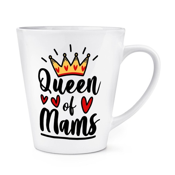 Queen Of Mams 341Ml Latte Becher Tasse Mutter Muttertag World's Best Toll Liebe-image