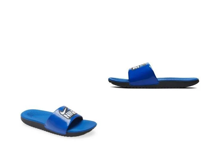 NUOVI SANDALI BLU BAMBINO RAGAZZO NIKE KAWA SPORT SLIDE DIVERTENTI DD3242 400 TAGLIA 11C