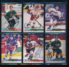 Lot (6) 1995 Classic #6 52 35 5 53 48 Buzek McCauley Signed Autograph (GV27)