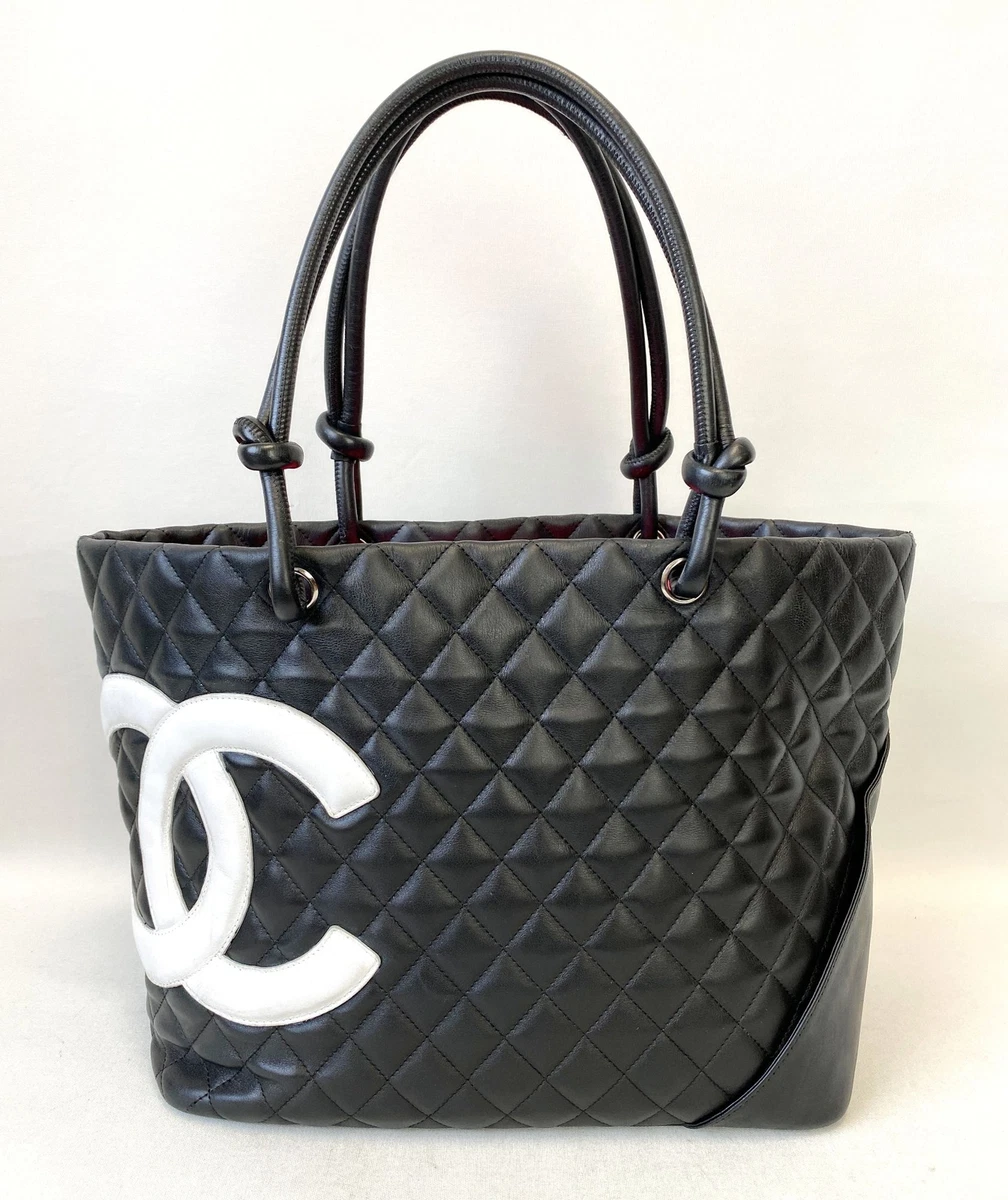 Chanel Beige Quilted Leather Cambon Tote Bag 863269