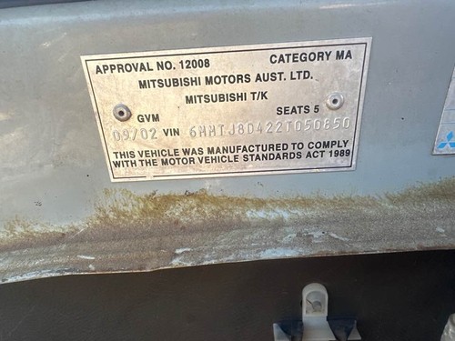 2002 Mitsubishi TJ Magna VR-X Interior Light Assembly Exec 00-03 #B416 - Picture 12 of 12