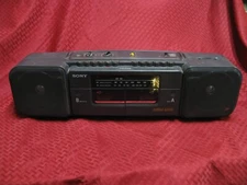Vintage Sony AM/FM BOOM BOX PORTABEL STEREO ONLY Radio WORKS Mega Bass CFS-W308