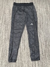 ADIDAS Pants Womens Small Gray Climalite Compression Crop Legging Jogger Techfit