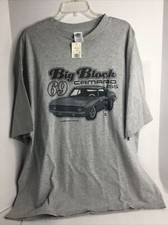 Vintage Delta Pro Weight XXL GRAPHIC T “Big Block 69 Camaro SS” Made In USA Gray