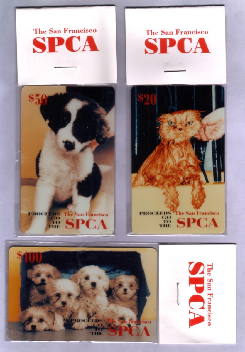 San Francisco SPCA 1994 Cat Set of Packaged! Phone  Card