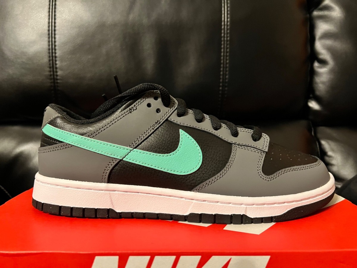 Nike Dunk Low Retro UK EUR 44/45 Iron Grey Green Glow Black  FB3359 00