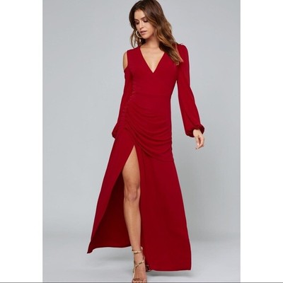 alexandria formal high slit dress