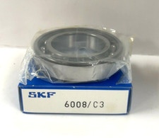 SKF OPEN DEEP GROOVE BALL BEARING 6008/C3, 68MM X 40 MM X 15 MM