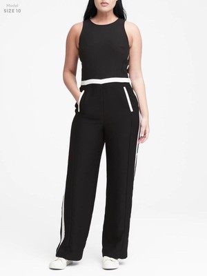 side stripe jumpsuit