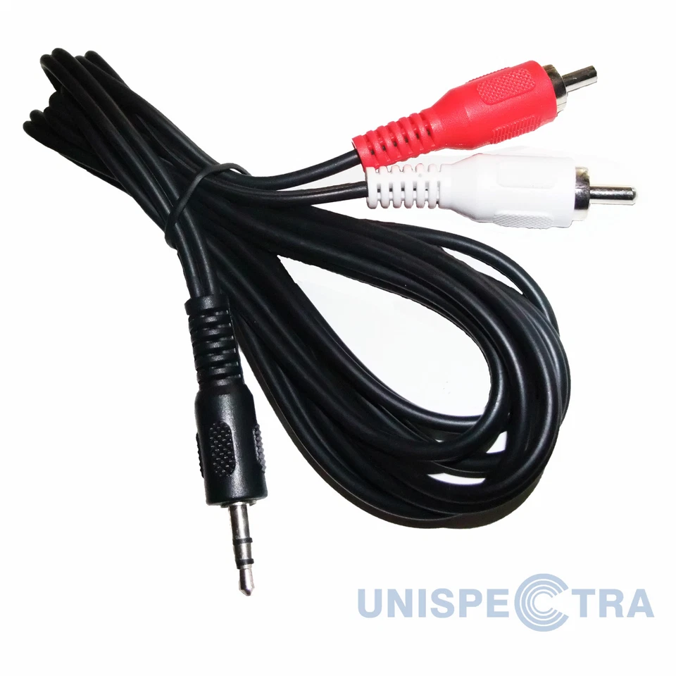 3.5mm Male Jack to 2RCA 1.5M Audio Stereo Speaker Laptop PC Mobile IN OUT Cable - Image 2 of 2