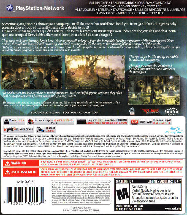 Two Worlds II (2011) Brand New Factory Sealed USA Playstation 3 PS3 ...