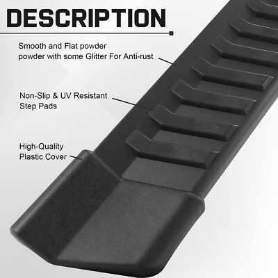 Free Shipping! Steelcraft 99-16 F250/F350 Super Duty Crew Cab 3in Black Nerf Bar