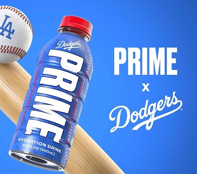 NEW ! RARE Blue LA Dodgers Prime Hydration Drink 16.9 FL OZ NEW ! RARE Blue LA Dodgers Prime Hydration Drink 16.9 FL OZ